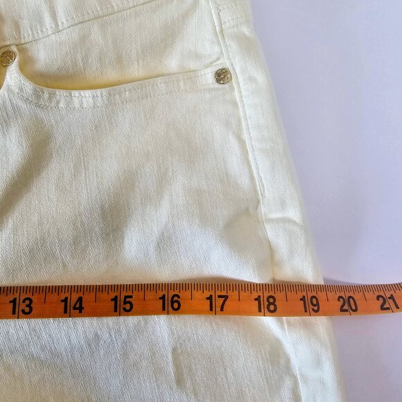 Lilly Pulitzer South Ocean High‎ Rise Lemon Meringue Jeans SZ 10 - Picture 7 of 10